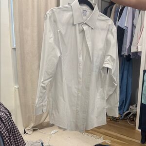 Brooks Brothers White Dress Shirt Classic Cotton